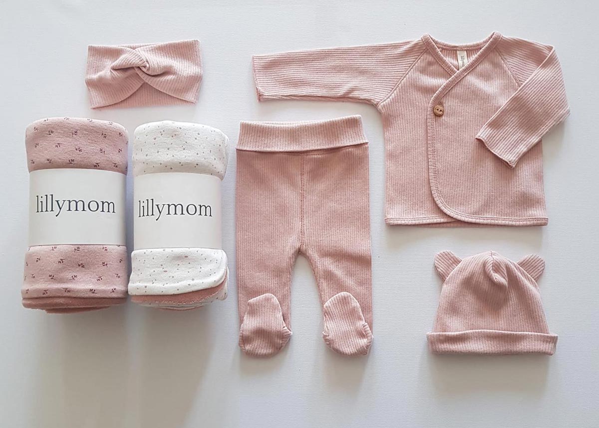 Lillymom ropa primera puesta algodón orgánico para el bebé - El Pipiripip